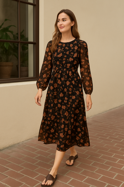 MY PEANUT Ebi Chiffon Dress