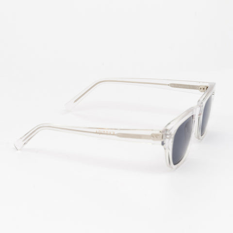 Mojo Sunglasses | Clear Frame & Grey Lenses