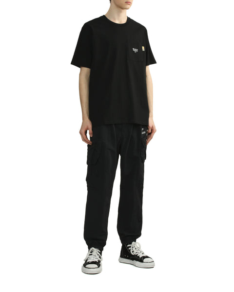 Logo Patch Pocket T-shirt in Black