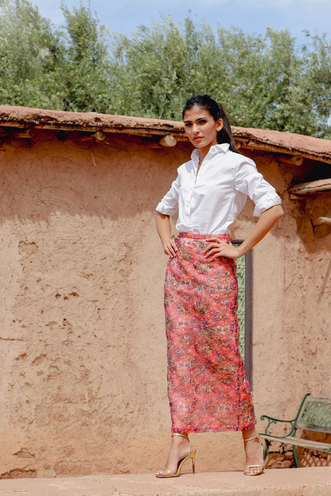 Iris Pencil Maxi Skirt