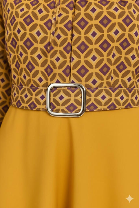 MY PEANUT Sukran Dress in Mustard