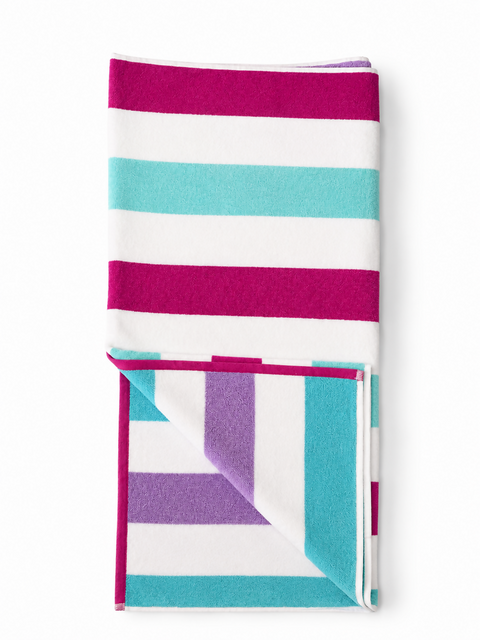 Ocean Bloom Cotton Beach Towel