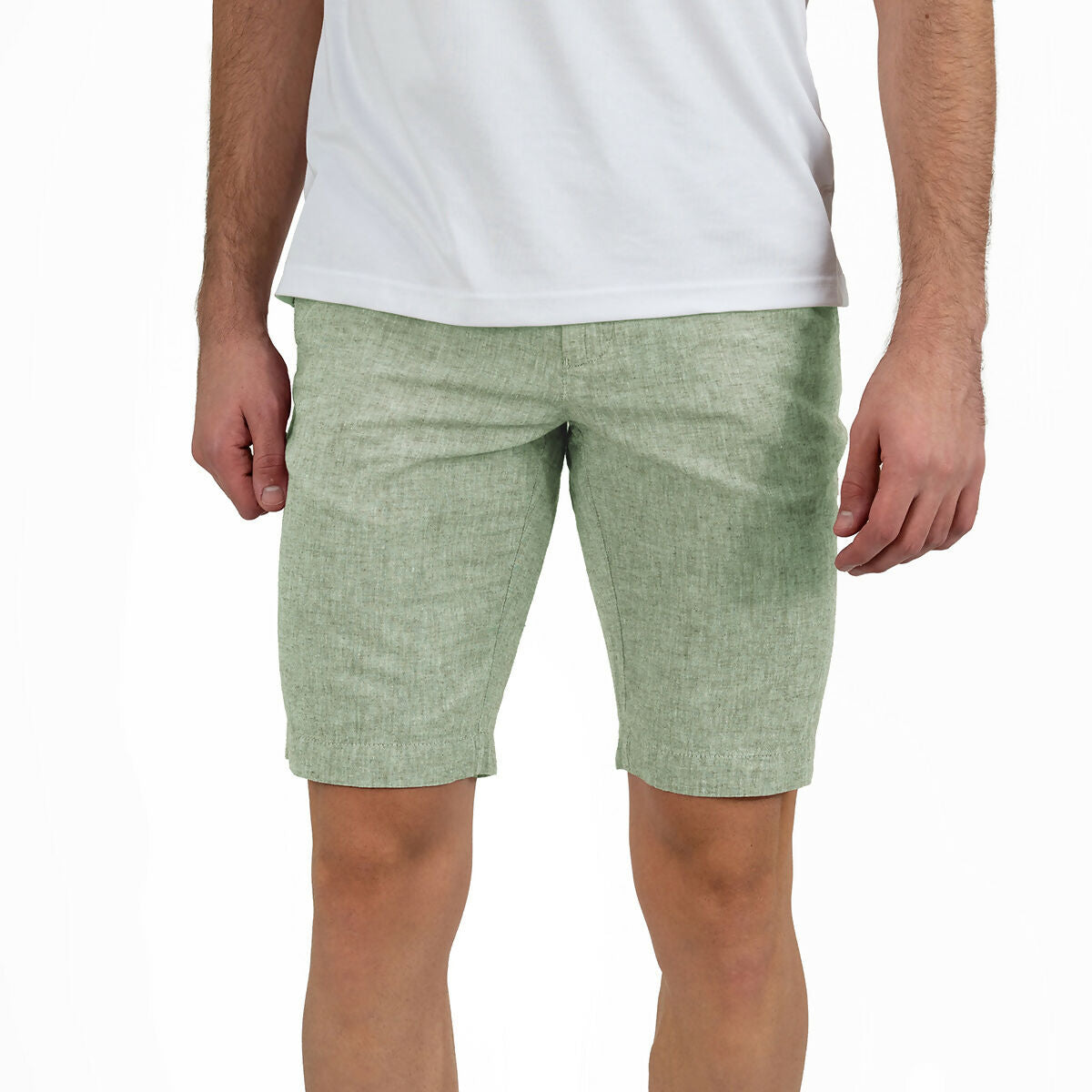 Via Milano Linen Shorts Pistachio