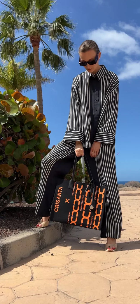 CRISANTA X Limited Edition Shopper Bag with Bold Graphic
