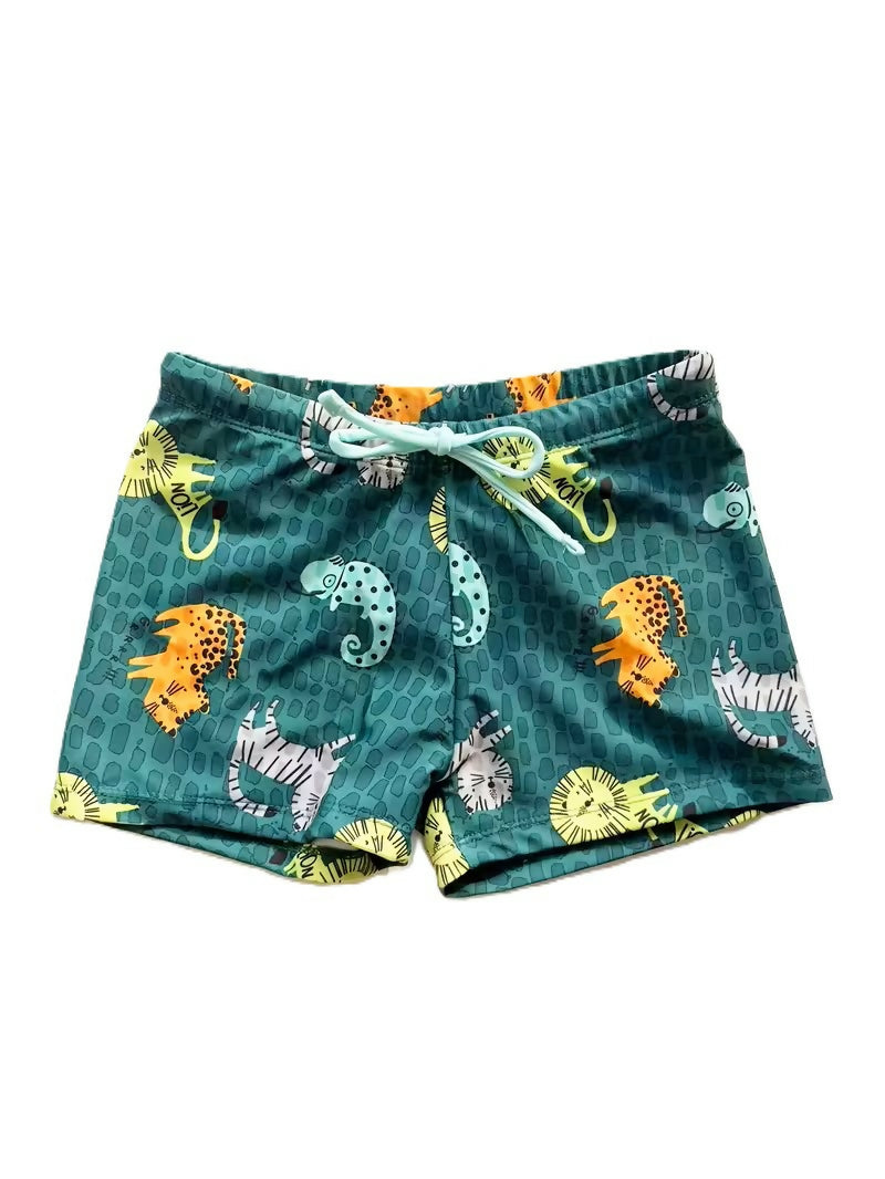 Jungle Theme Safari Animals Boys Swim Trunks