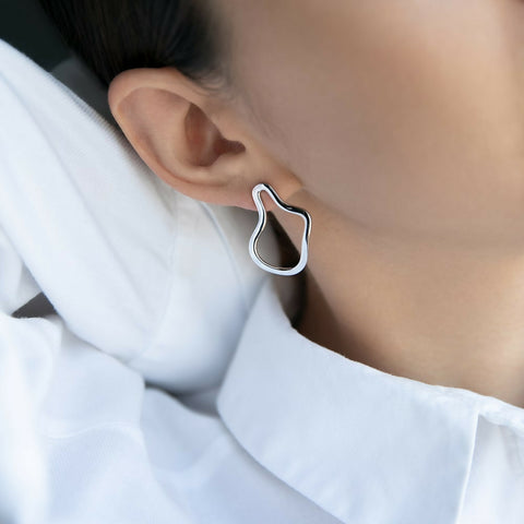 Asymmetric earrings Puddles