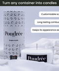 Pearl wax candle