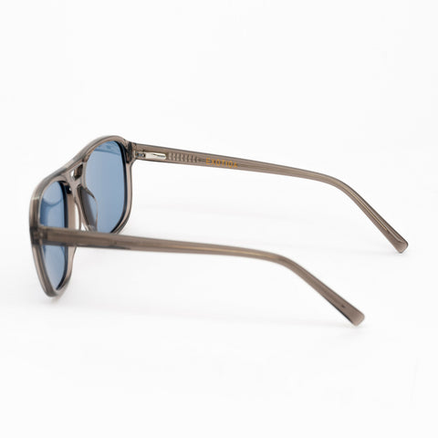 Savant Sunglasses | Clear Frames & Blue Lenses