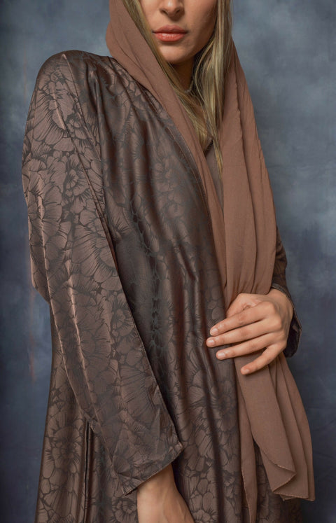 Modren Brown Abaya color