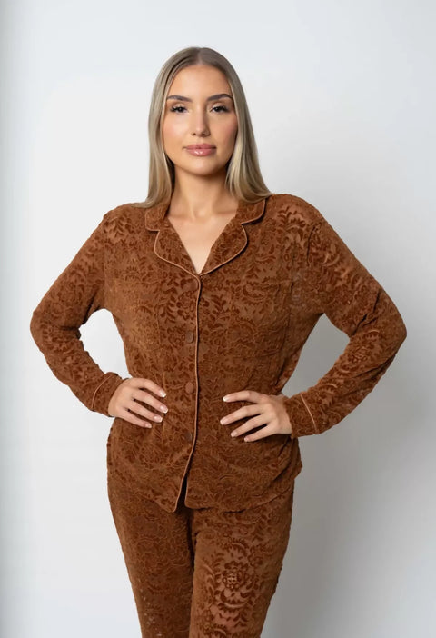 Gisele Lace Set Brown