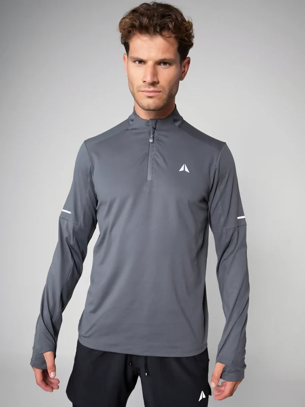 HALF ZIP 365 LONGSLEEVE MOON