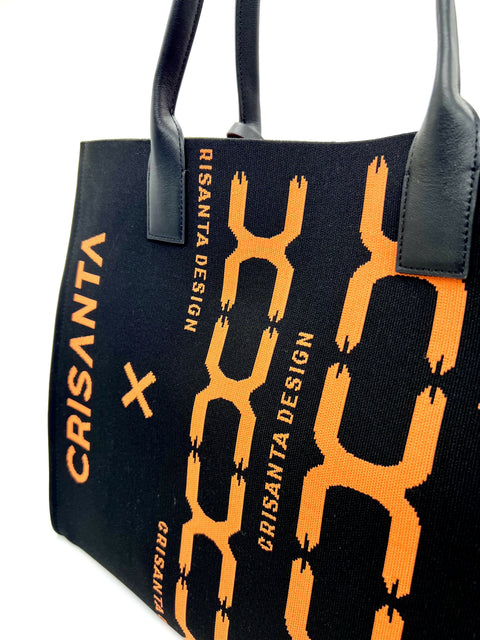 CRISANTA X Limited Edition Shopper Bag with Bold Graphic