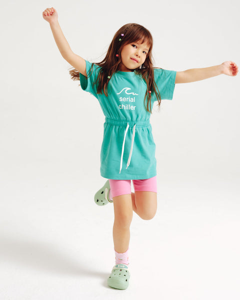 Girls' Mid-length Biker Shorts Pink