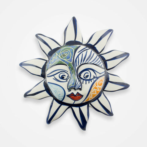 susarts handmadeCeramic sun face