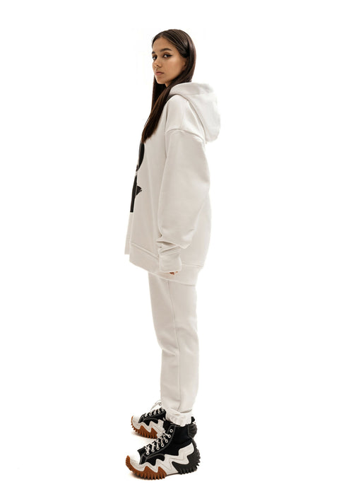 Woman Volky Hoodie in White