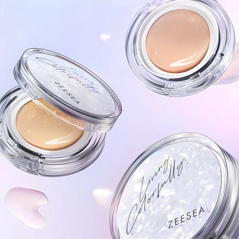 ZEESEA Satin Moisturizing Air Cushion BB Cream 13g - Brightening Skin Tone