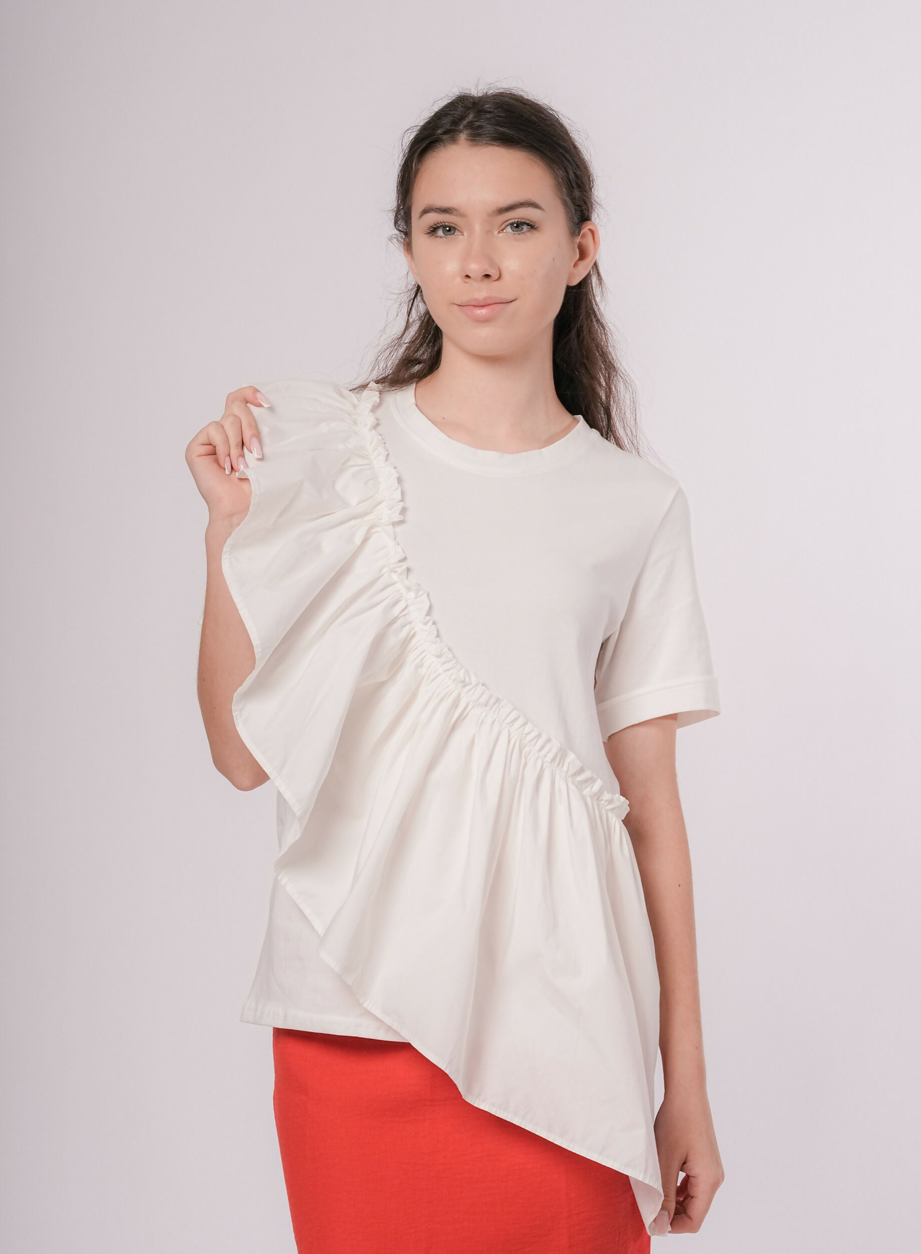 MY PEANUT Frill Tunic Top