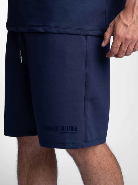 Rayon Oversized Adults Shorts DARK BLUE