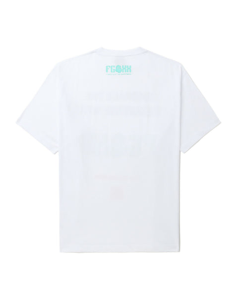 Metaverse White T-shirt in Cotton Jersey