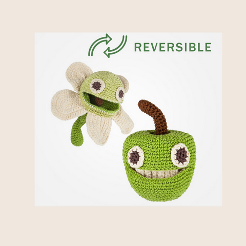 Happy Crochet Reversable Green Apple