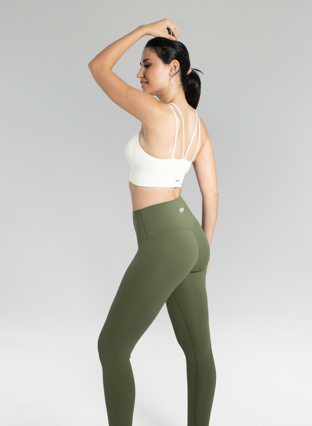 Mohuki Gia High Waisted Leggings - Army Green