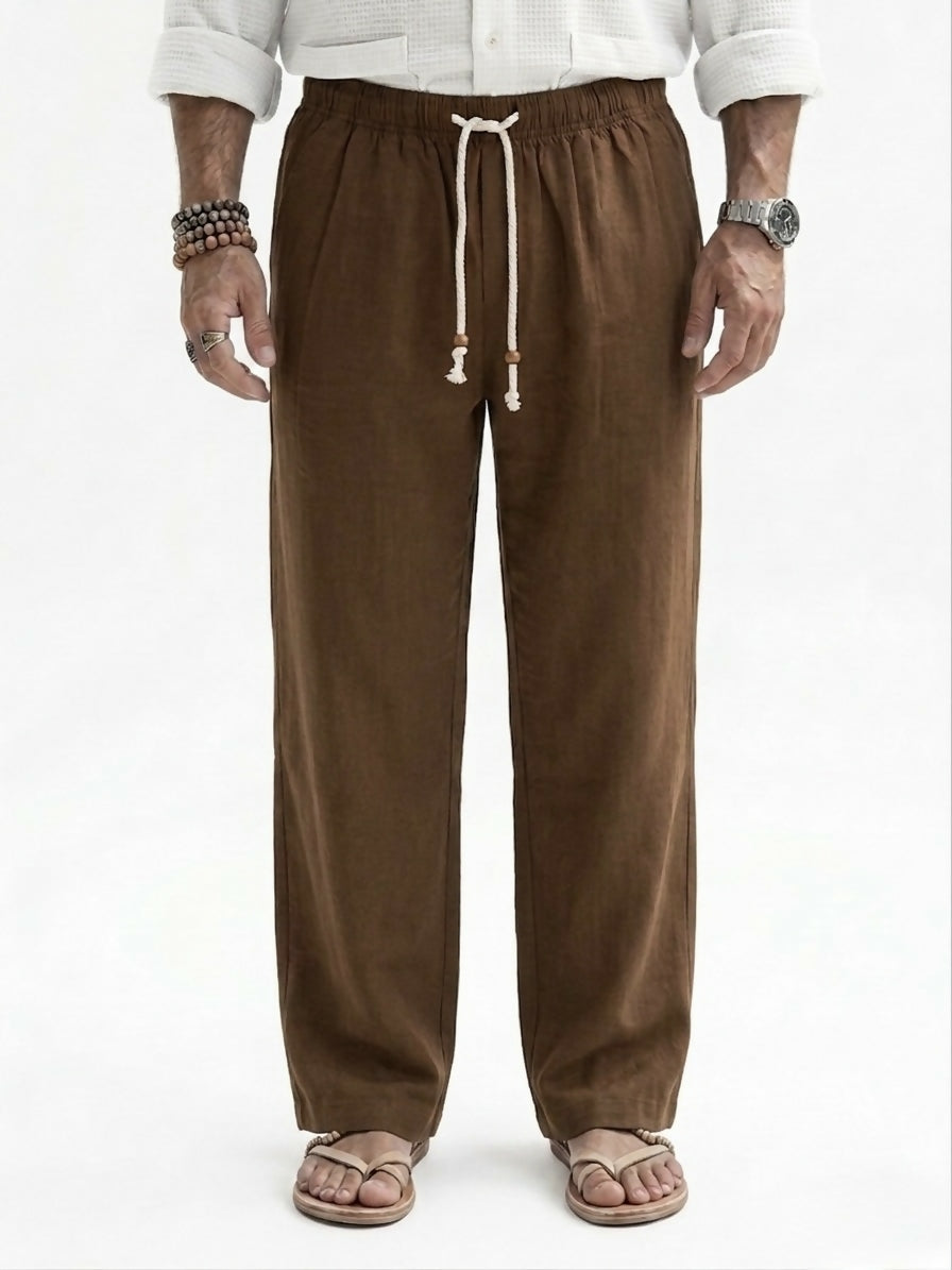 Fedora Baggy Pants - Brown