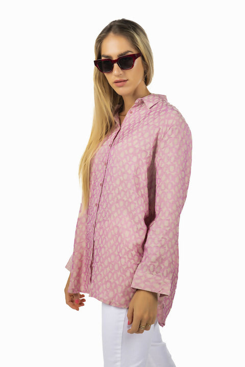 MY PEANUT Melis Dusty Pink Oversize Shirt