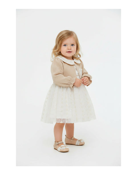BOMBILI Girls Dress - Beige