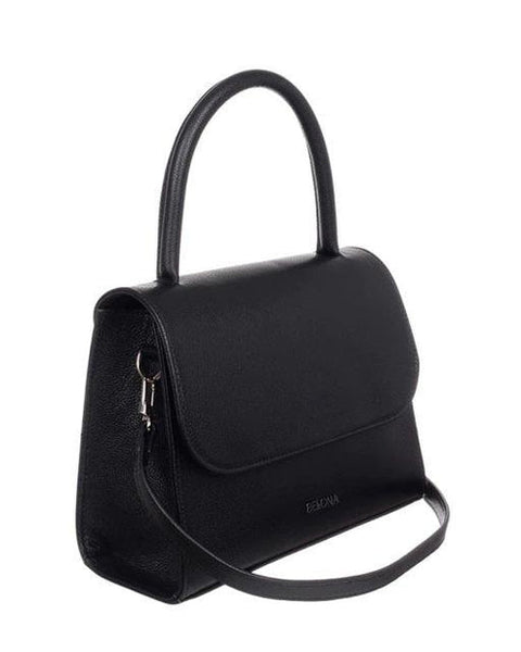 Black Leather Handbag MER
