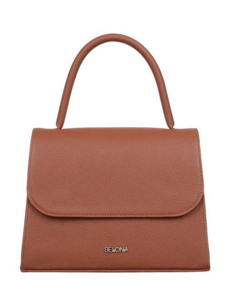 Tan Brown Leather Handbag MER