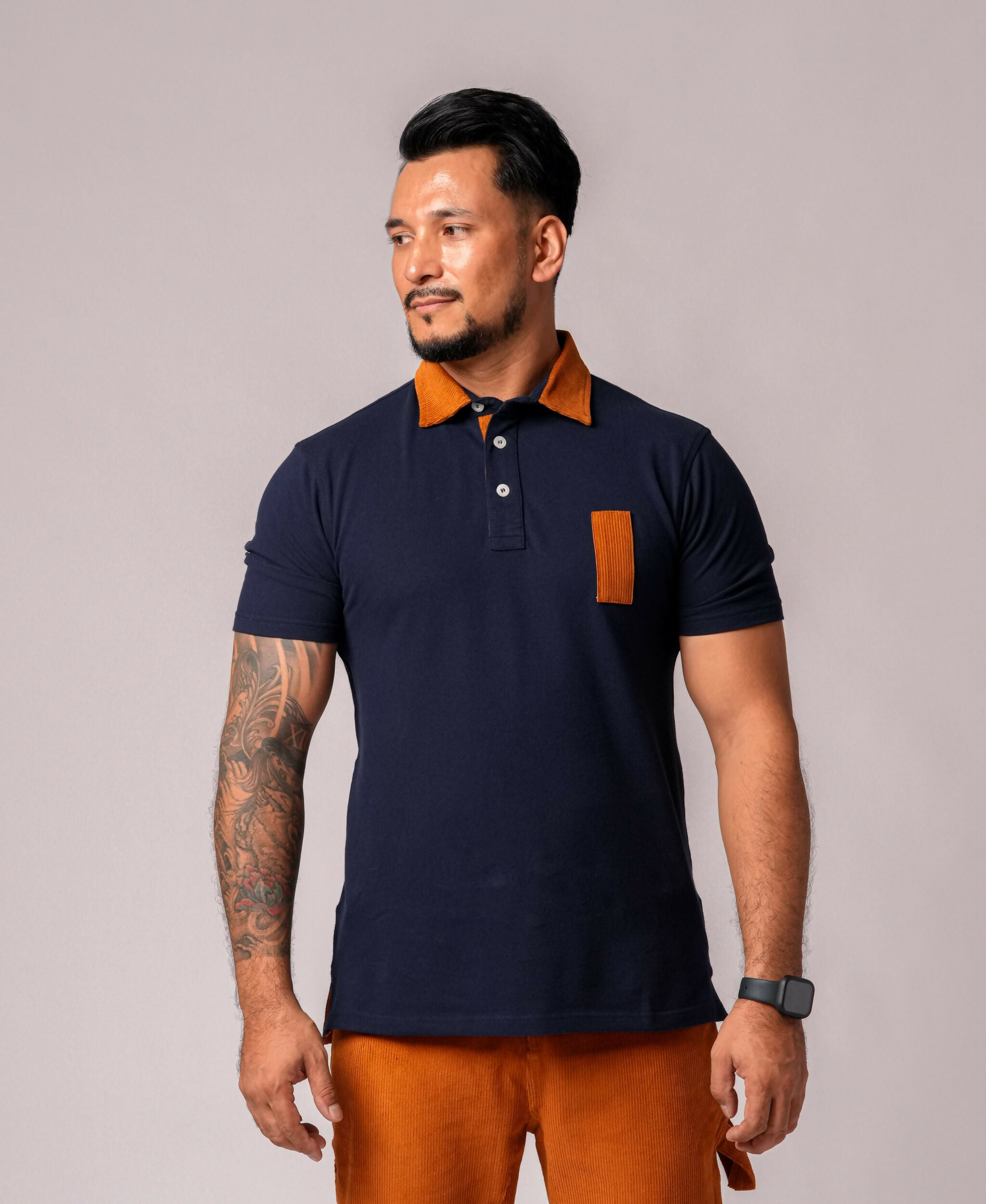 Textura Unius Marine Polo