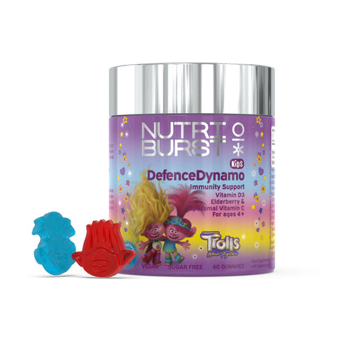 Nutri Burst Trolls DefenceDynamo - Immunity Support (60 Gummies) - Kids Food Supplement