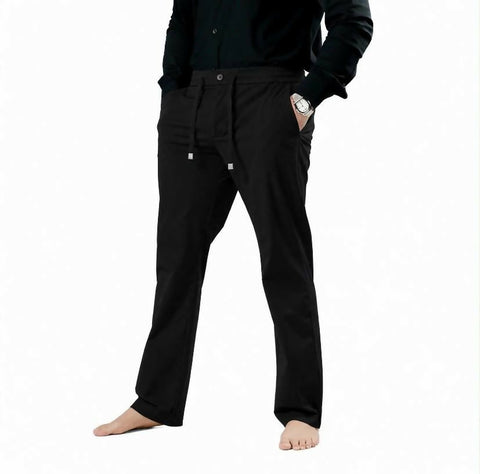 ANGELO KAHEL - TROUSERS BLK - PNT-6102