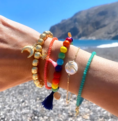 Abundance Horn Beaded Bracelet