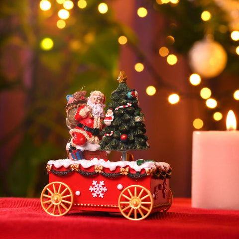 Twinkl Handmade Santa and Christmas tree.