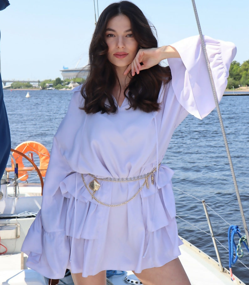 Viscose Dress in Lavender