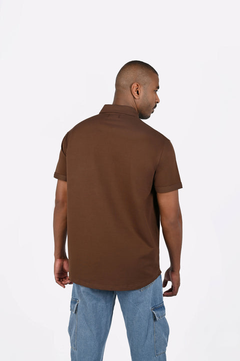 Eternal Relaxed Fit Polo Cocoa Brown