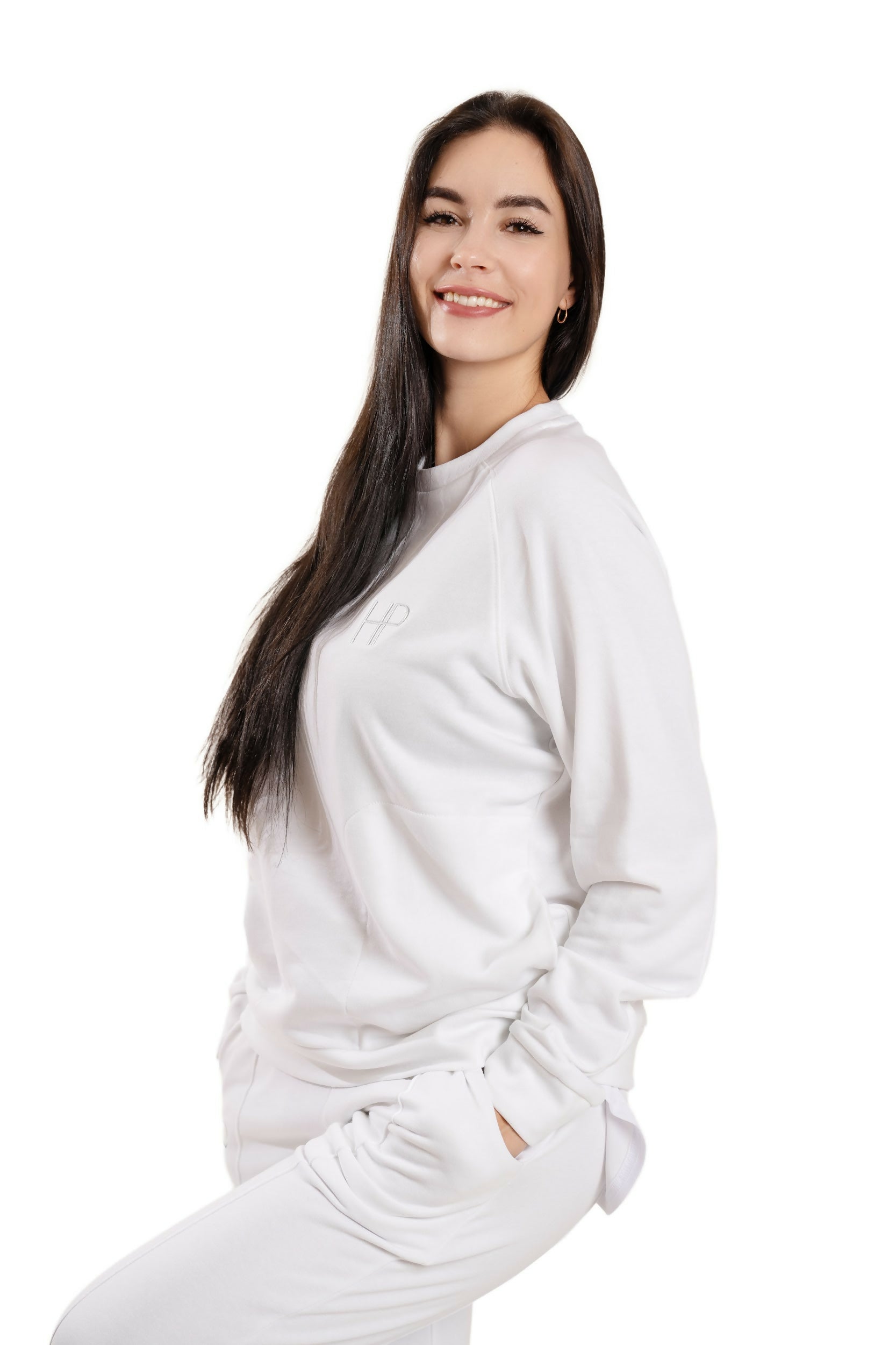 Long Sleeves Terry Top - Lana White