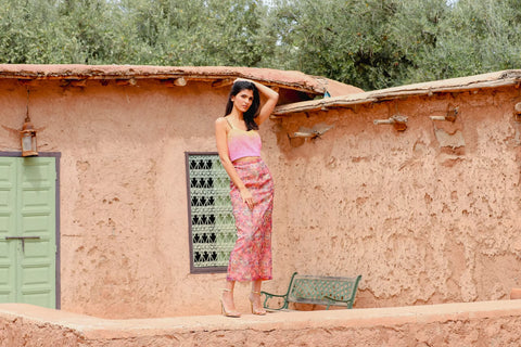 Iris Pencil Maxi Skirt