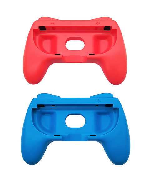 GamerTek Controller Grips For Nintendo Switch 2 - Blue & Red Edition