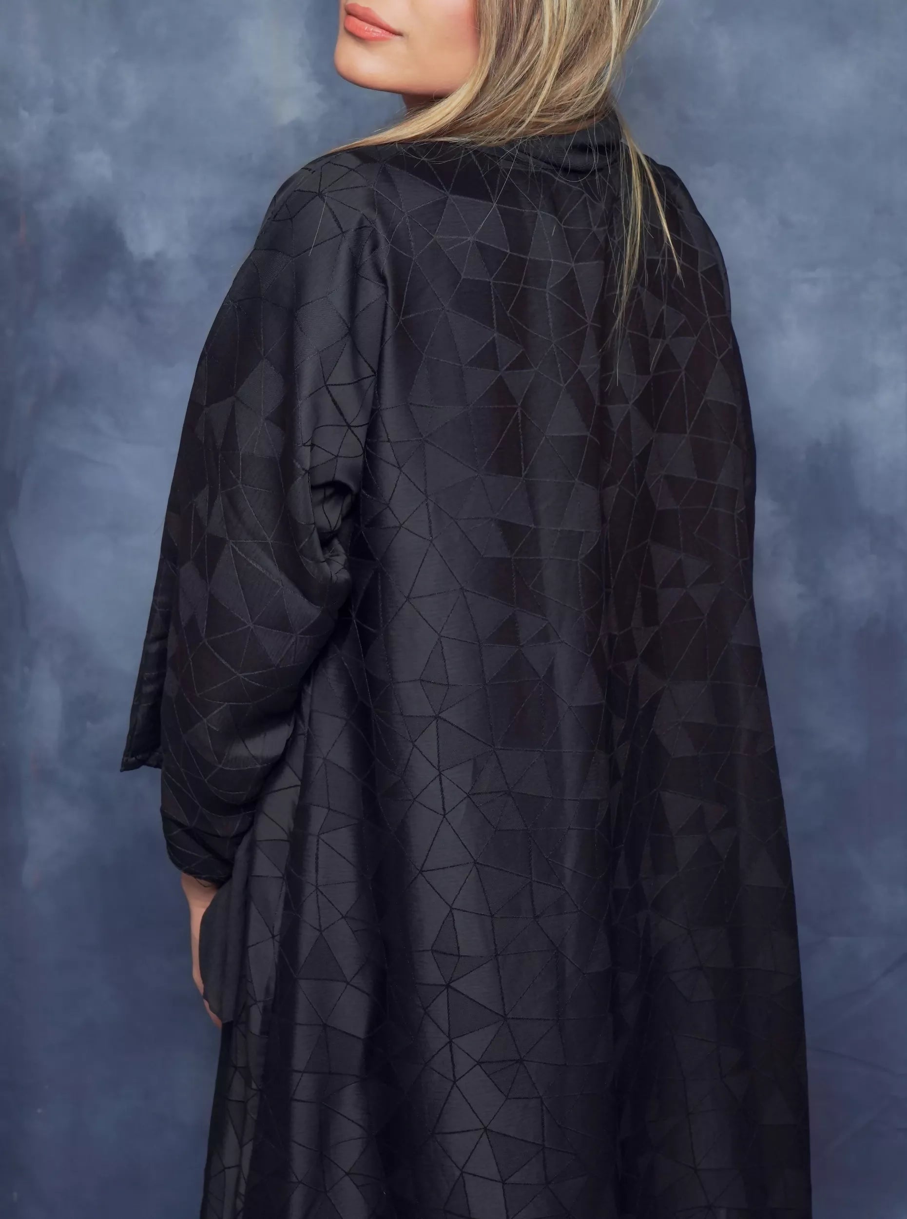 Elegant Modern women’s abaya consisting of three pieces decorated with scarf