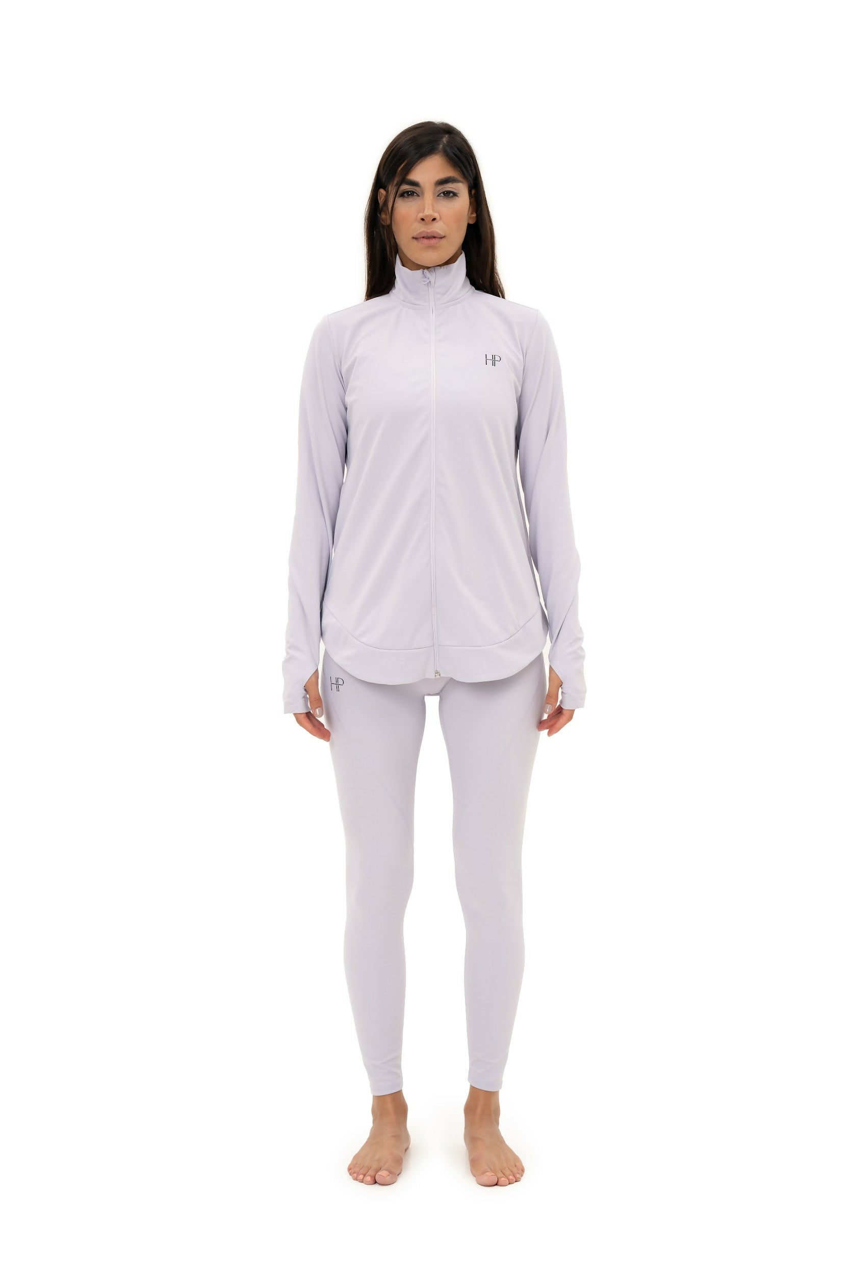 A-line Zipper Jacket - Imen Lavender