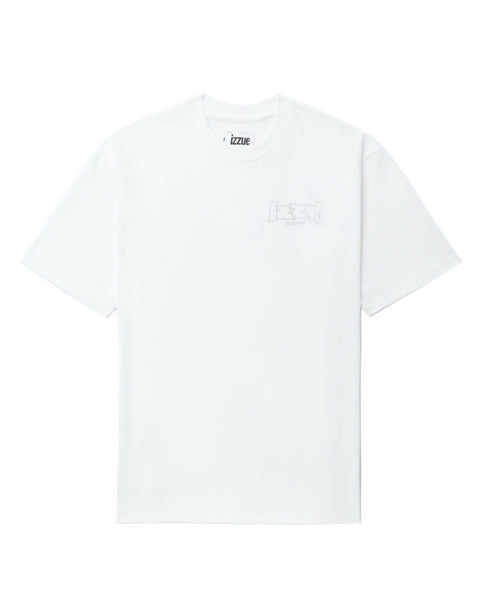 Metallic Print T-shirt In White