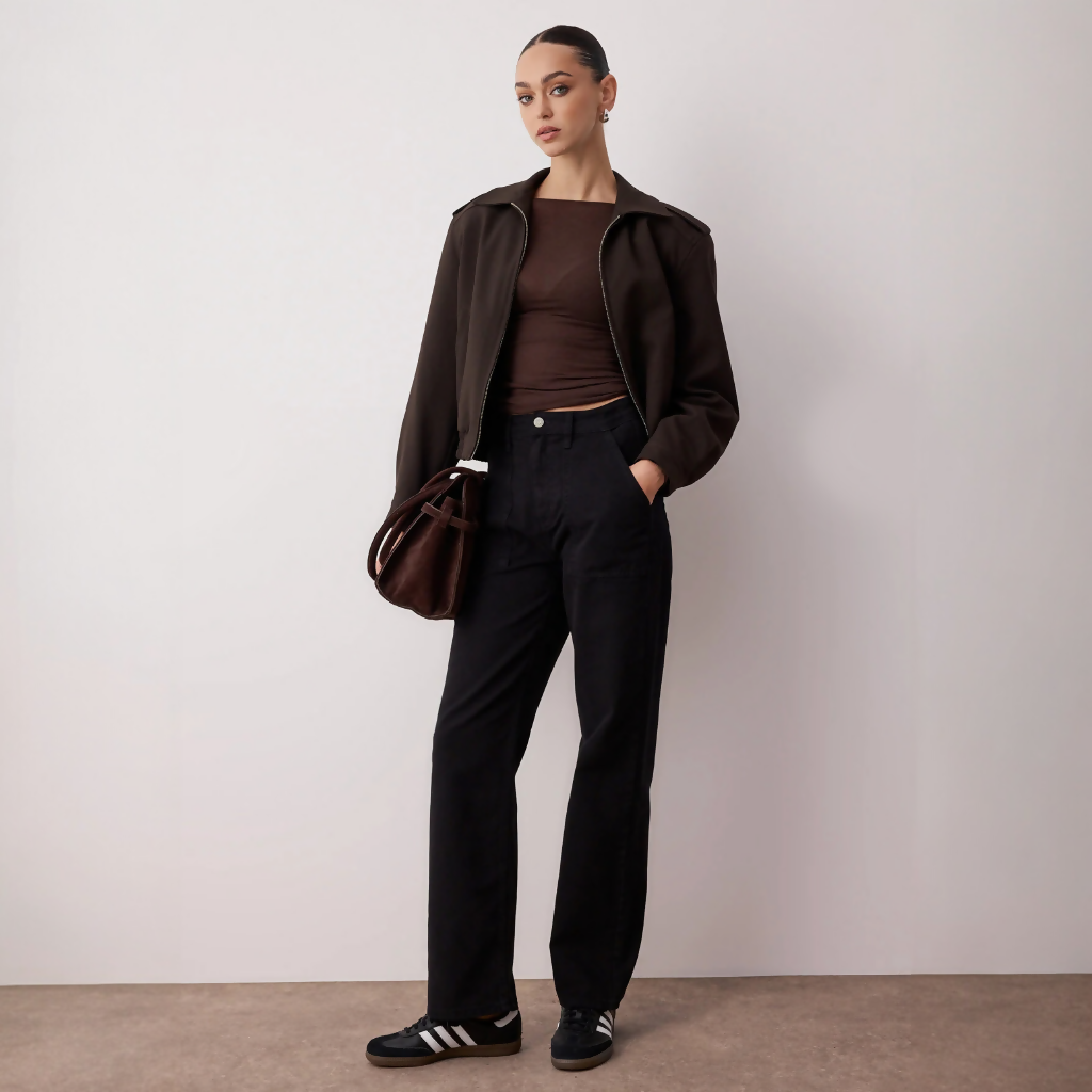 MY PEANUT Osso Black Jeans