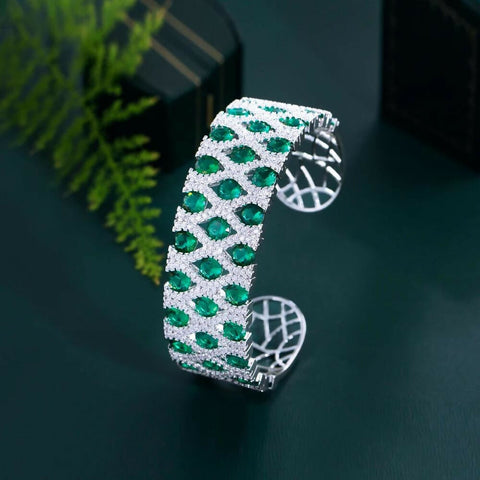 Emerald Luxe Cuff Bangle