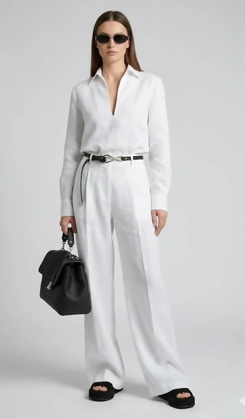White Linen Pants