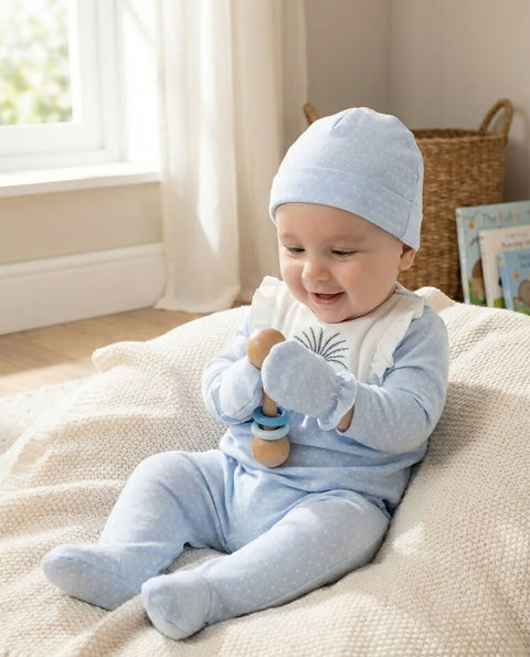 MAISON BEBE Mine Newborn Set in Blue