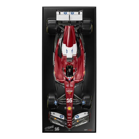 1:4 Scale Formula 1 Ferrari 2024 Charles Leclerc Wall Sculpture