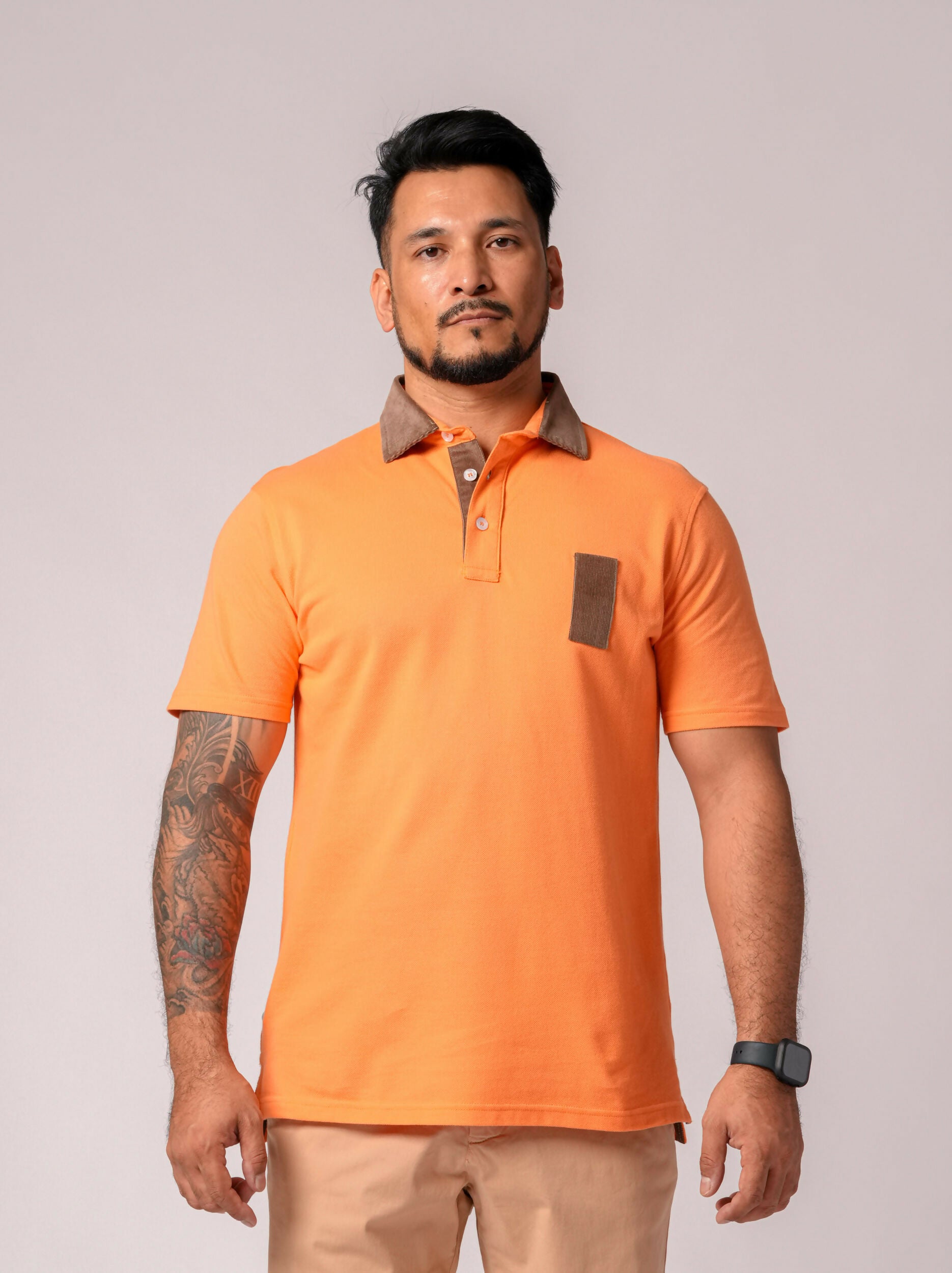 Textura Unius Mandarin Polo