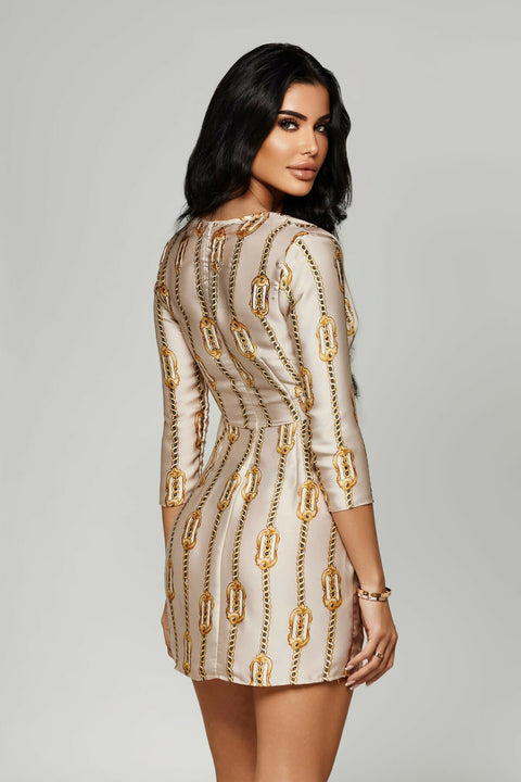 Forever Yours Dress Gold Chains S